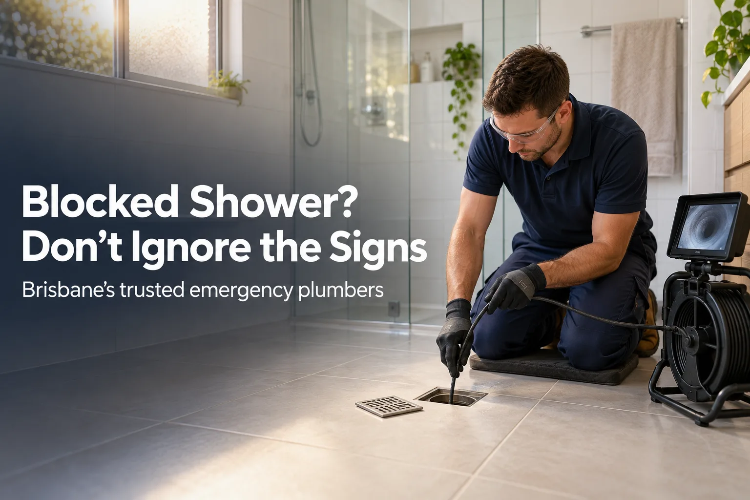 blocked shower drain brisbane: signs you need a plumber
